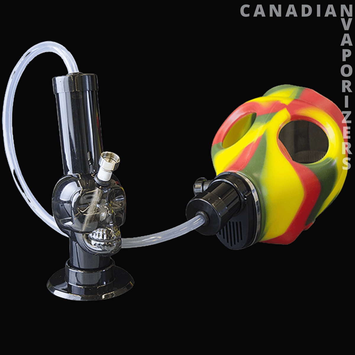 Gas Mask W/Acrylic Skull Bong - Canadian Vaporizers