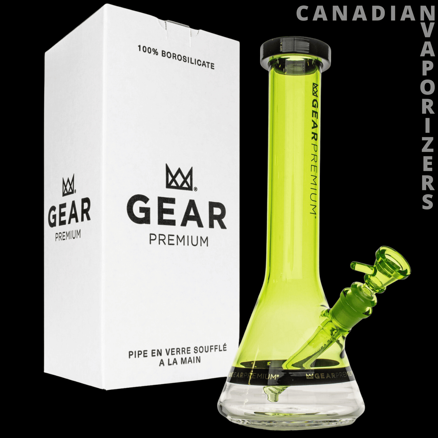 Gear Premium 12&quot; Tuxedo Beaker Base Water Pipe (Limited Edition) - Canadian Vaporizers