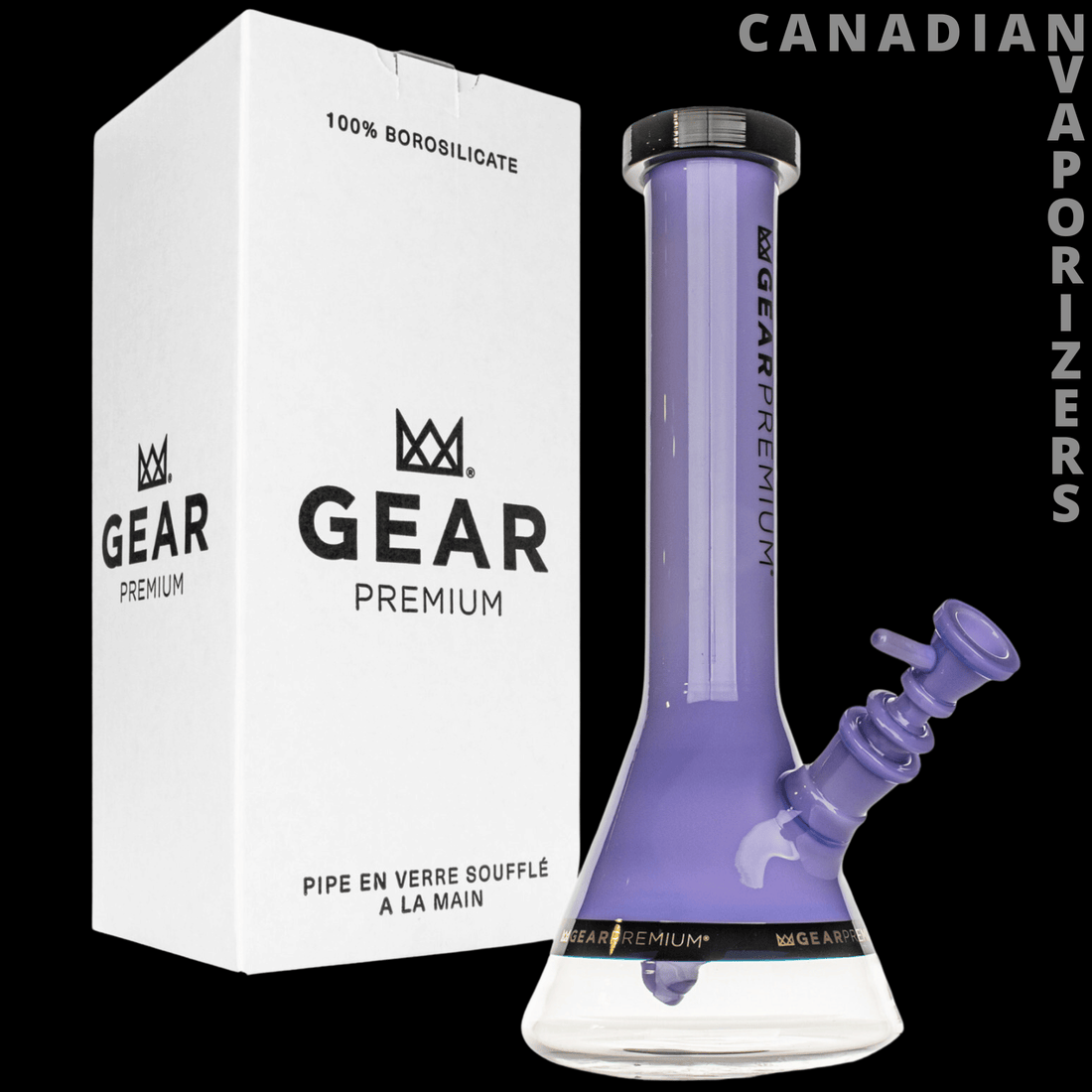 Gear Premium 12&quot; Tuxedo Beaker Base Water Pipe (Limited Edition) - Canadian Vaporizers