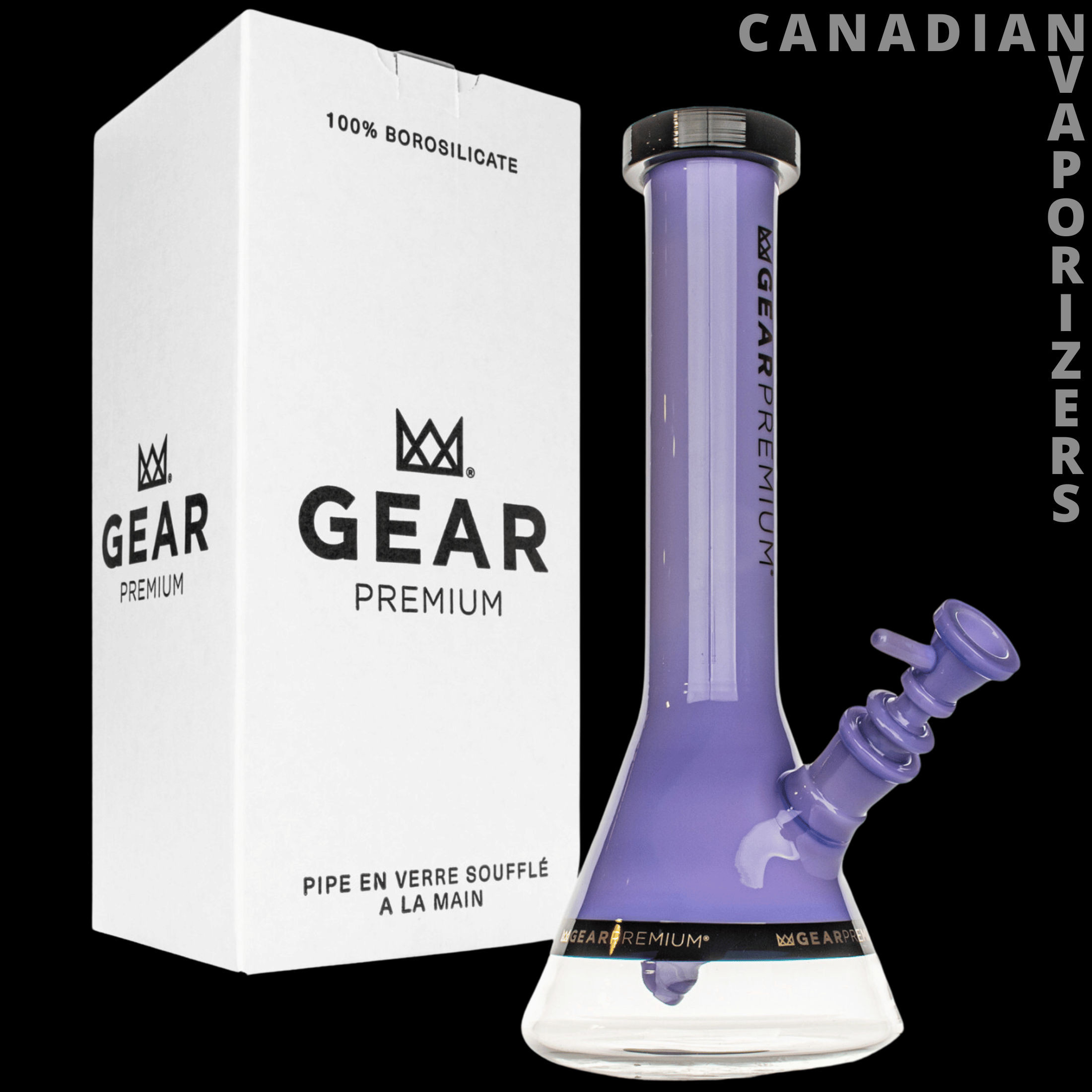 Gear Premium 12&quot; Tuxedo Beaker Base Water Pipe (Limited Edition) - Canadian Vaporizers