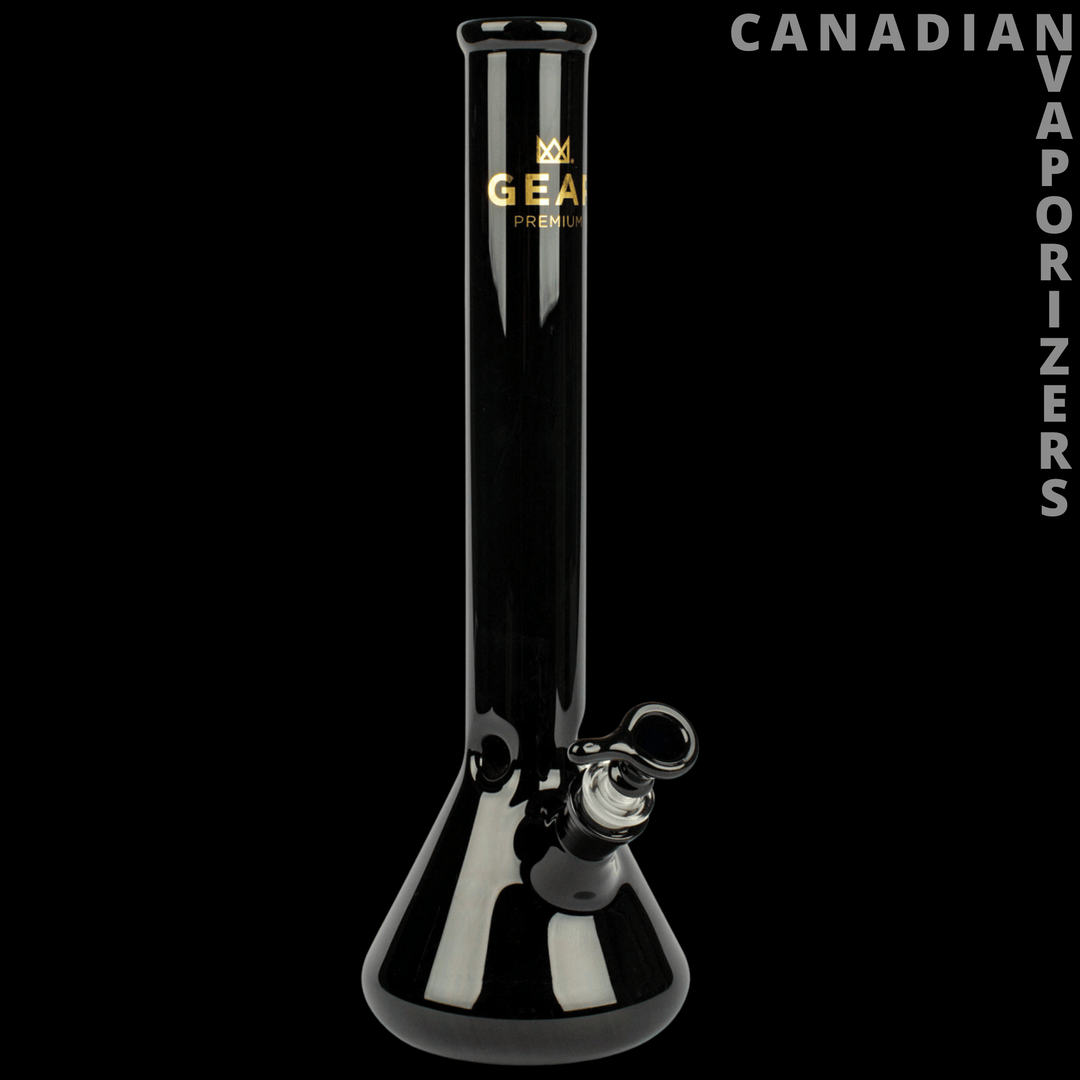 Gear Premium 13" Solid Black Beaker Tube - Canadian Vaporizers
