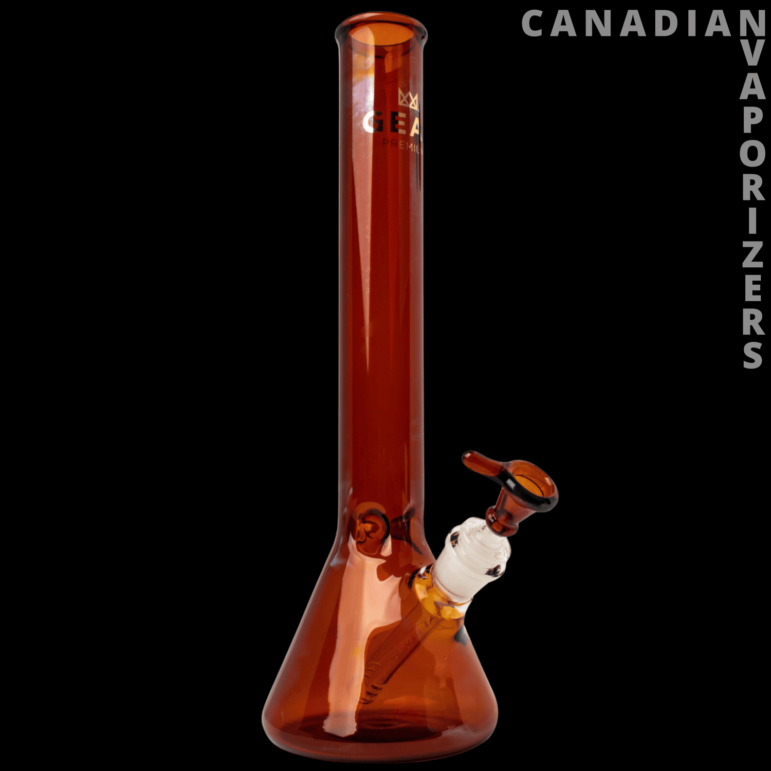 GEAR Premium 14″ Beaker Tube – 100% Borosilicate Glass with Ice Catcher – Canadian Vaporizers