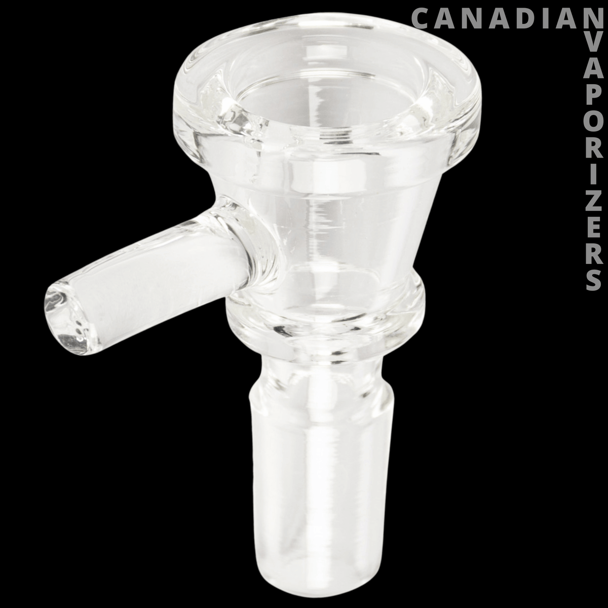 Gear Premium 14mm XL Blaster Cone Pull-Out - Clear glass 14mm pull-out bowl with a wide flared cone and angled side handle.