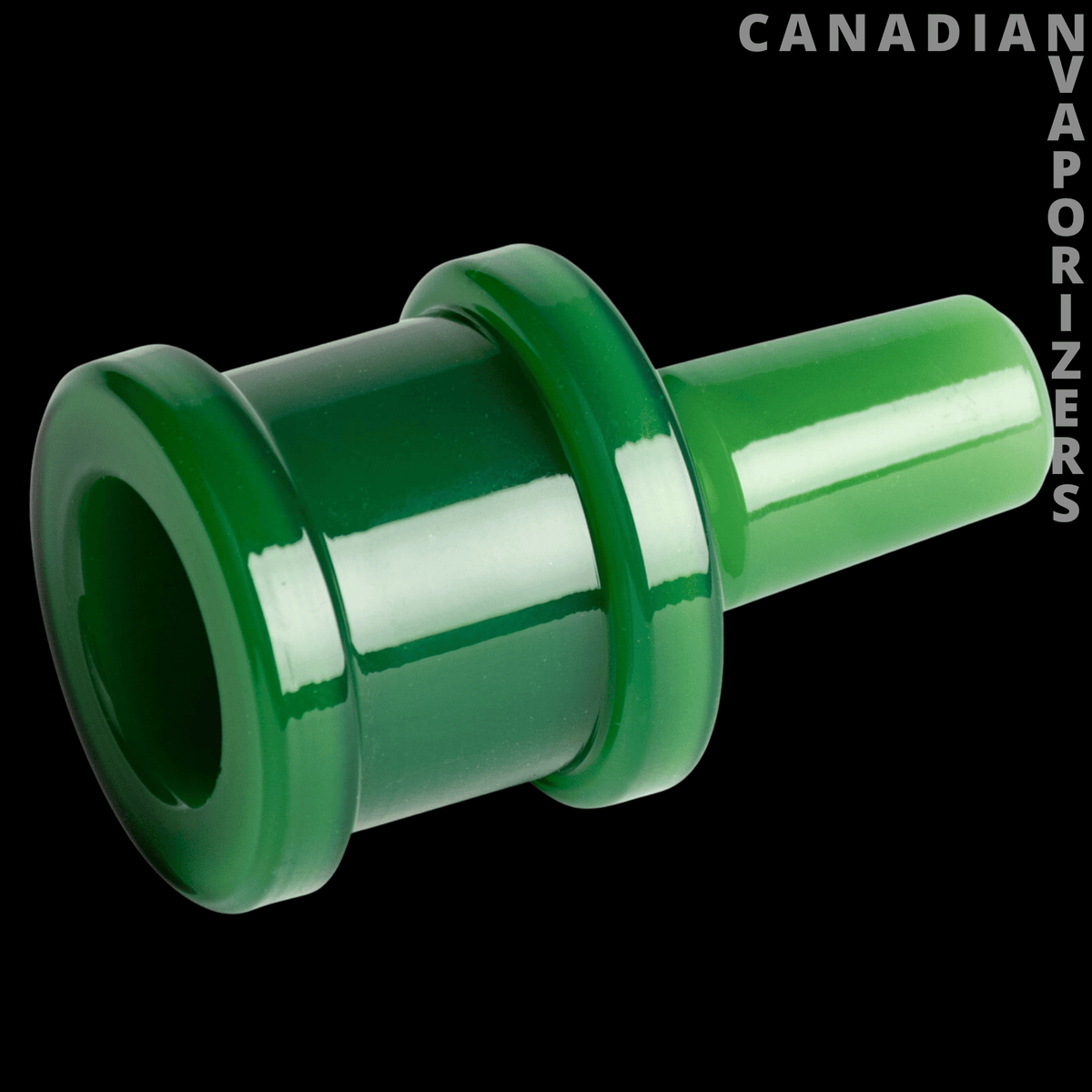 Gear Premium 14mm XL Sugar Barrel Pull-Out - Green glass 14mm sugar barrel pull-out bowl with a wide flared rim and tapered stem.