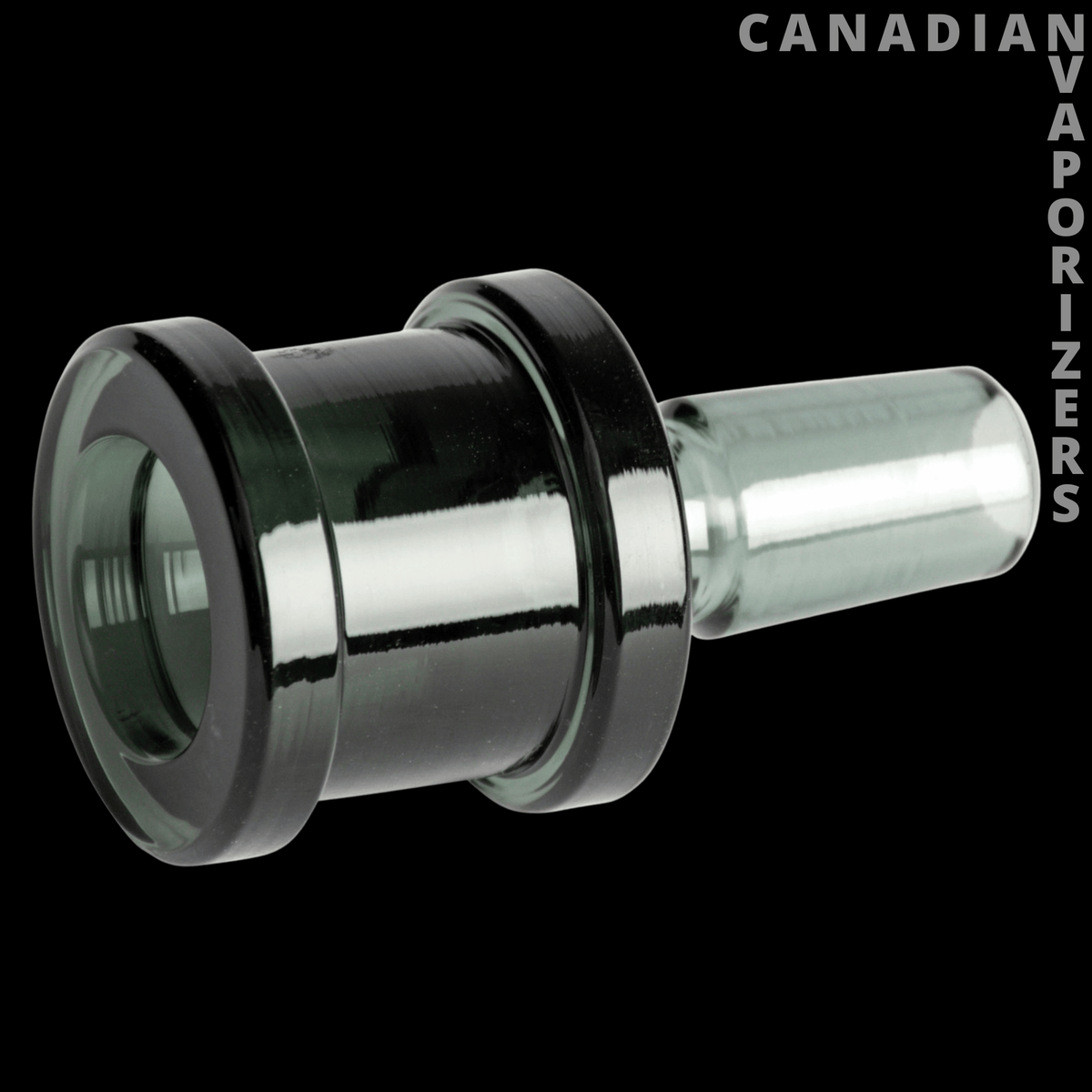 Gear Premium 14mm XL Sugar Barrel Pull-Out - Black and clear glass 14mm sugar barrel pull-out bowl with a wide flared rim.