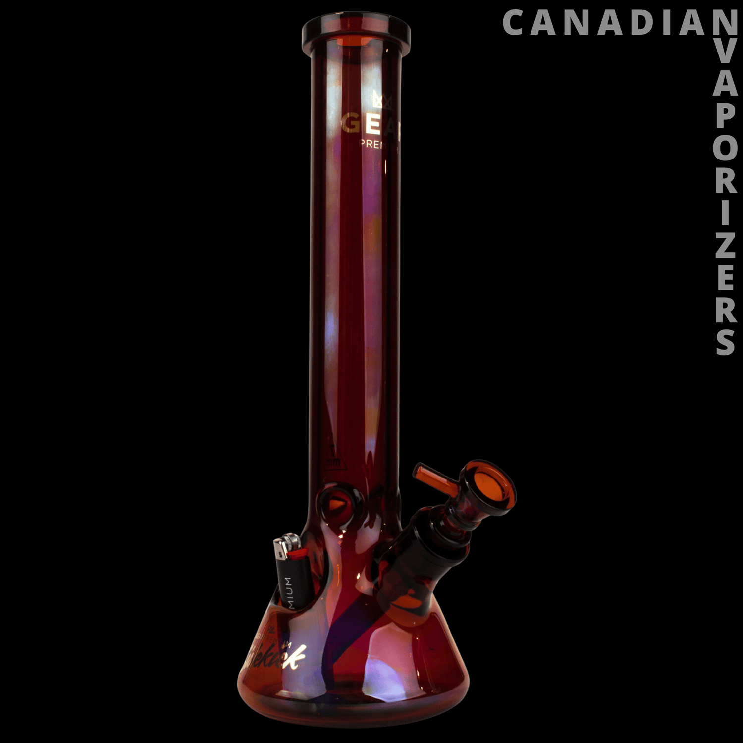 Gear Premium 15" 7mm Thick Sidekick Beaker Tube - Canadian Vaporizers