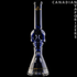 Gear Premium | 18" Tall Tuxedo Skull Beaker w/ Black Accents - Canadian Vaporizers