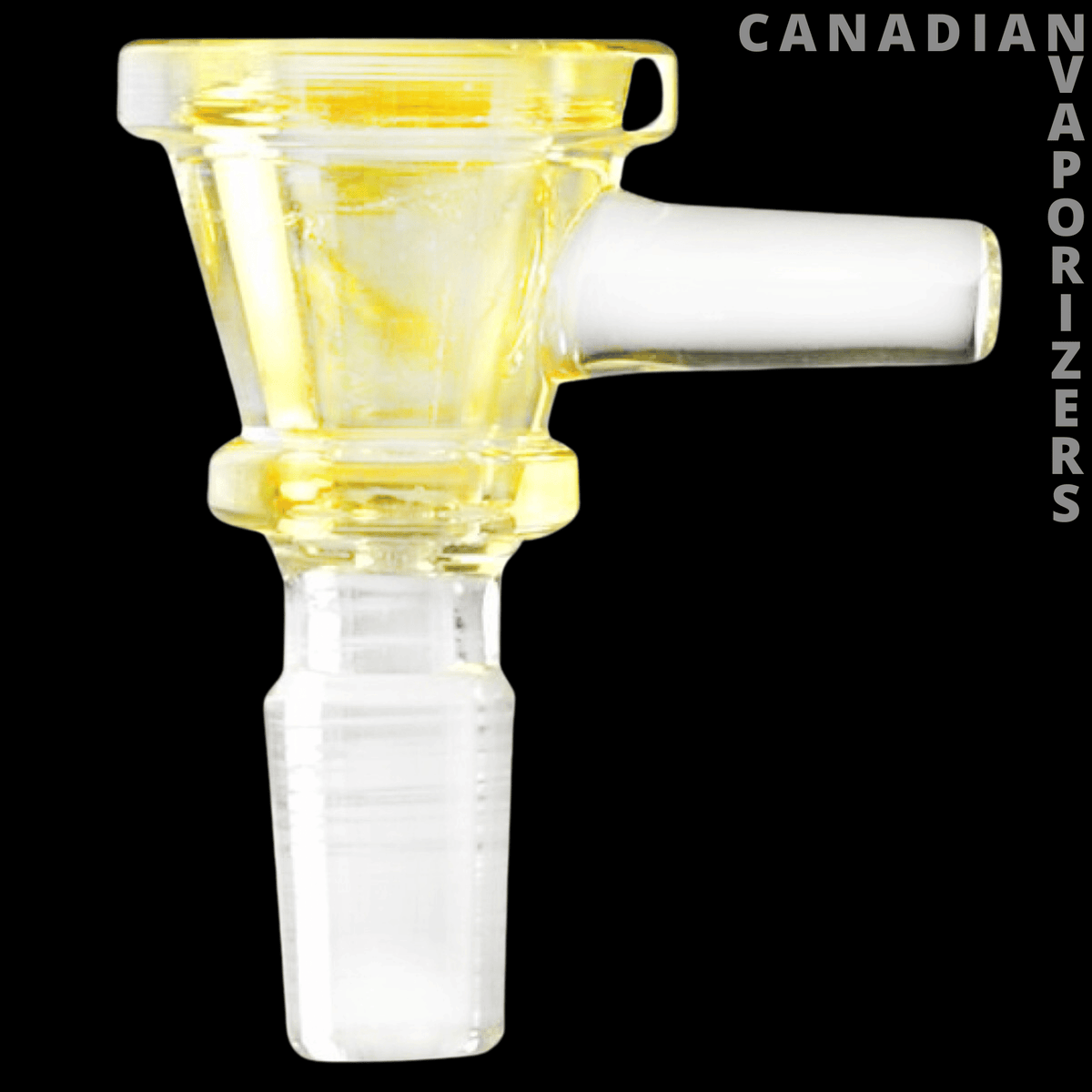 Gear Premium 19mm XL Blaster Cone Pull-Out - Clear glass 19mm blaster cone pull-out with a wide bowl and horizontal side arm.