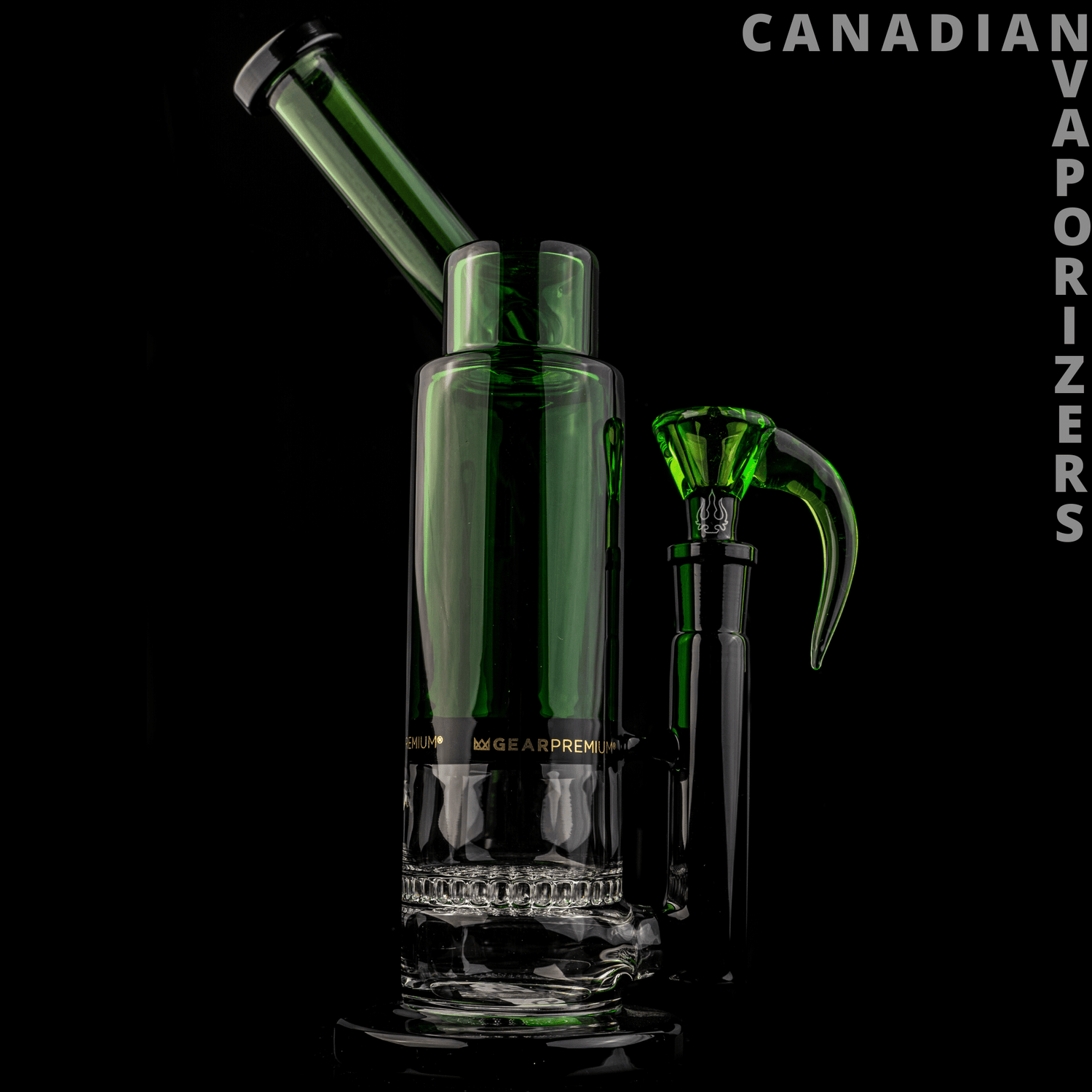 GEAR Premium 6" Tall Fresh Concentrate Bubbler W/Honeycomb Perc - Canadian Vaporizers