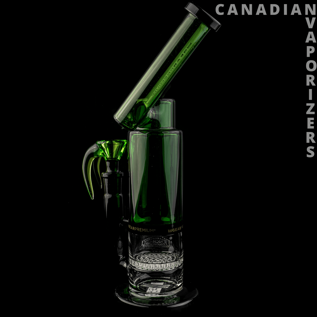 GEAR Premium 6" Tall Fresh Concentrate Bubbler W/Honeycomb Perc - Canadian Vaporizers