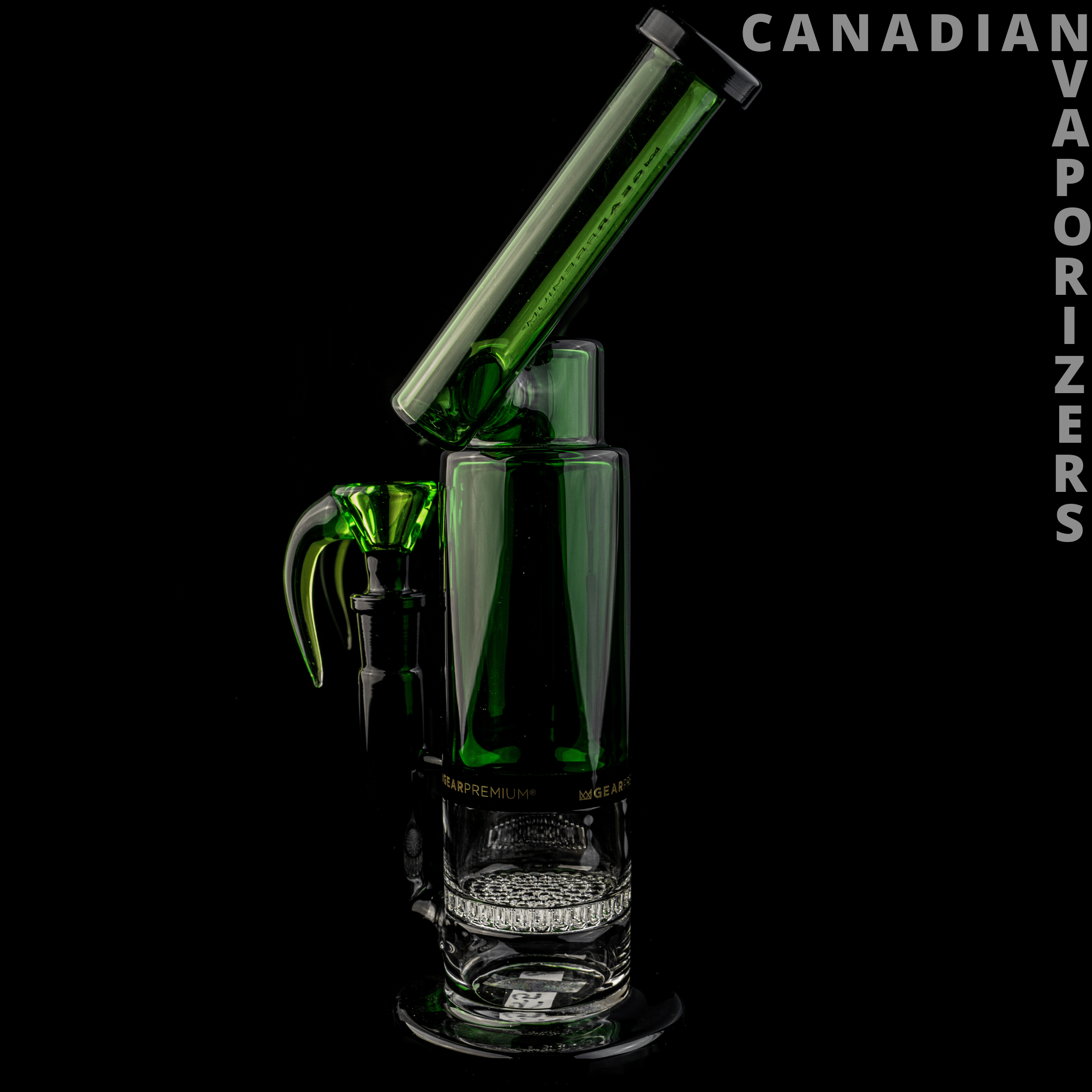 GEAR Premium 6" Tall Fresh Concentrate Bubbler W/Honeycomb Perc - Canadian Vaporizers