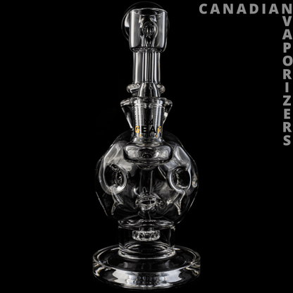 Gear Premium | 7.5&quot; Tall Mini Swiss Globe Concentrate Bubbler with UFO Perf &amp; Quartz banger - Canadian Vaporizers