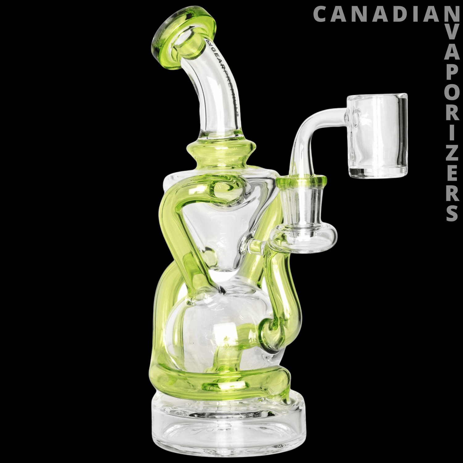 Gear Premium 8&quot; Dual Uptake Concentrate Recycler - Canadian Vaporizers