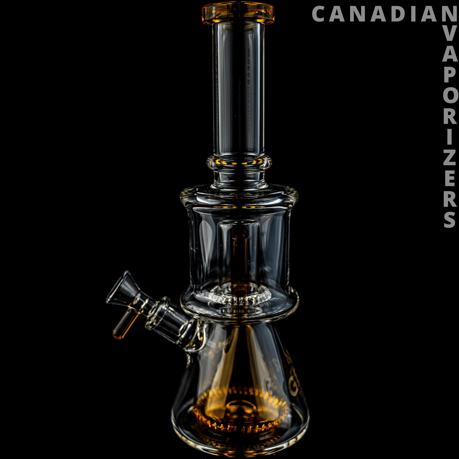 Gear Premium | Amber 11.5" Magnum Dual Chamber Beaker Tube - Canadian Vaporizers