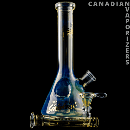 Gear Premium | Color Changing Sidekick 9&quot; Tall Mini Beaker Tube W/Built-In Mini Lighter Holster - Canadian Vaporizers