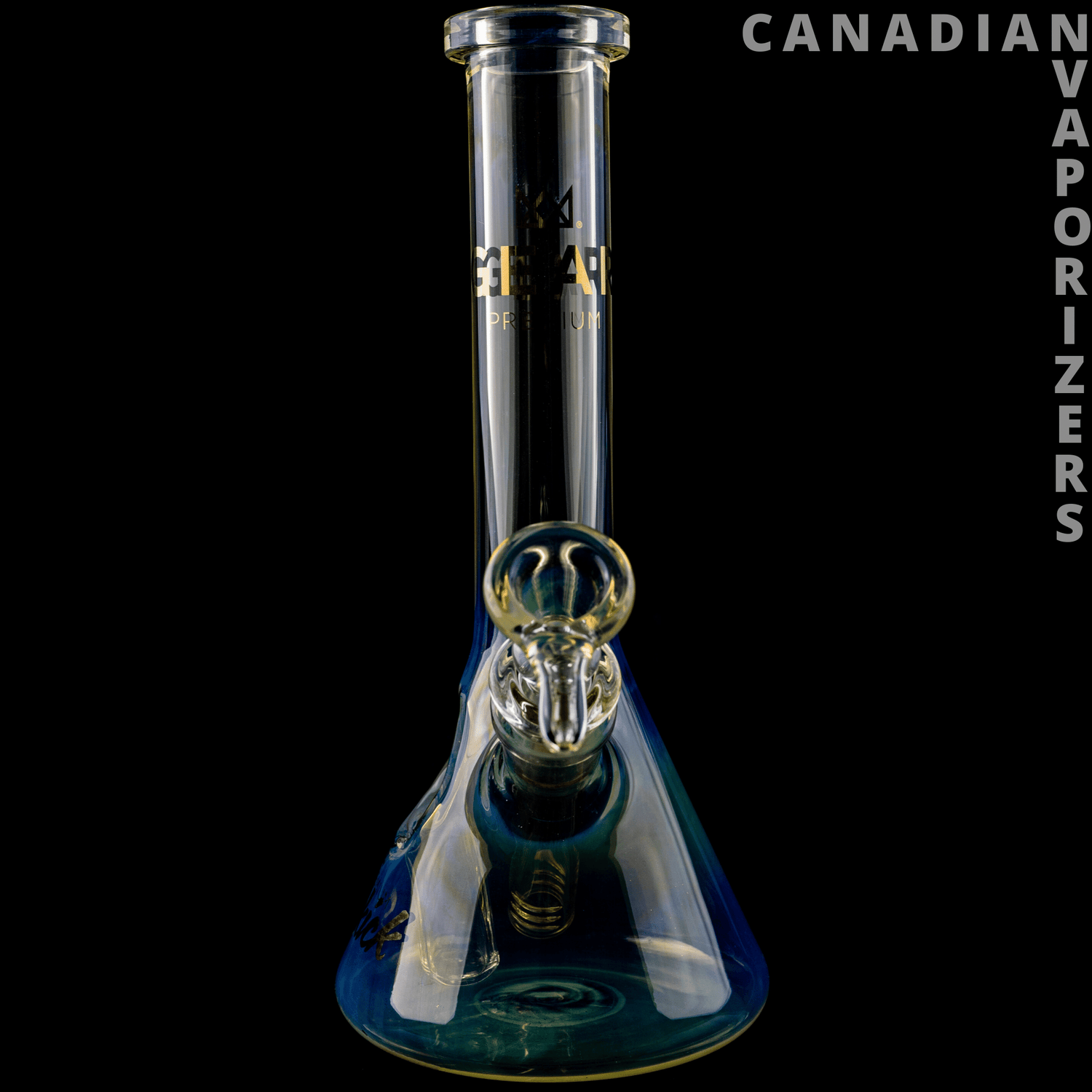 Gear Premium | Color Changing Sidekick 9&quot; Tall Mini Beaker Tube W/Built-In Mini Lighter Holster - Canadian Vaporizers
