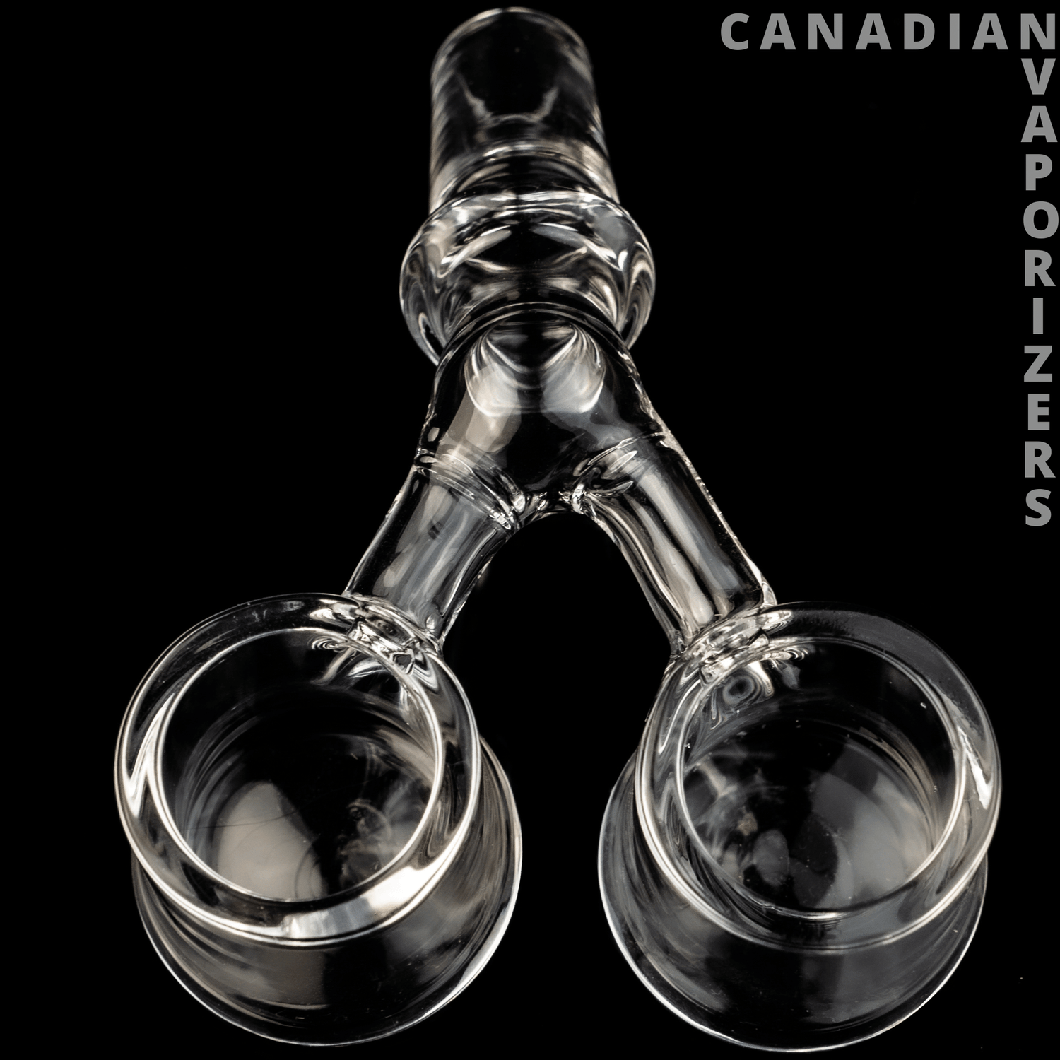 GEAR Premium Quartz Male 14MM 45 Degree Dual Bucket Banger - Canadian Vaporizers