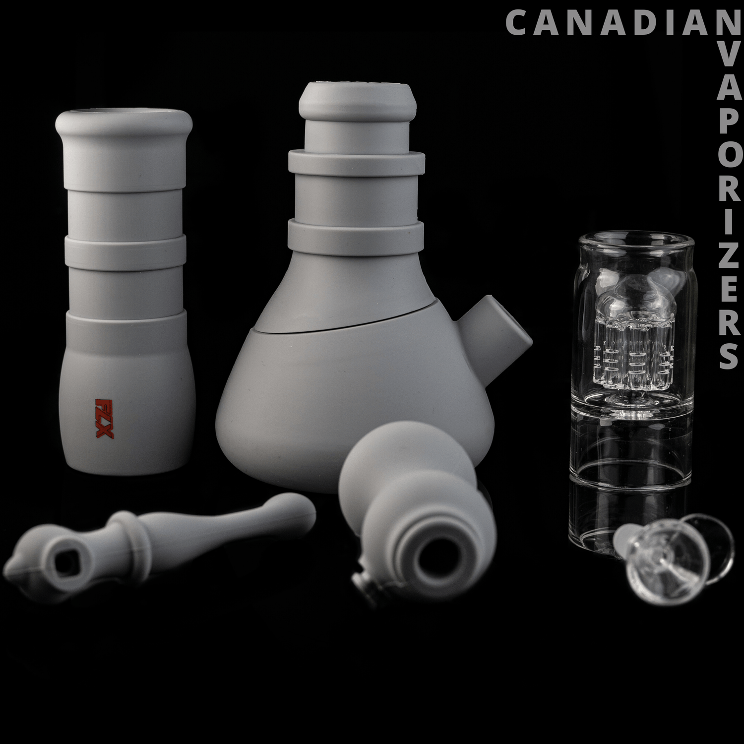 Grey | FLX Silicone Invertor Bong - Canadian Vaporizers