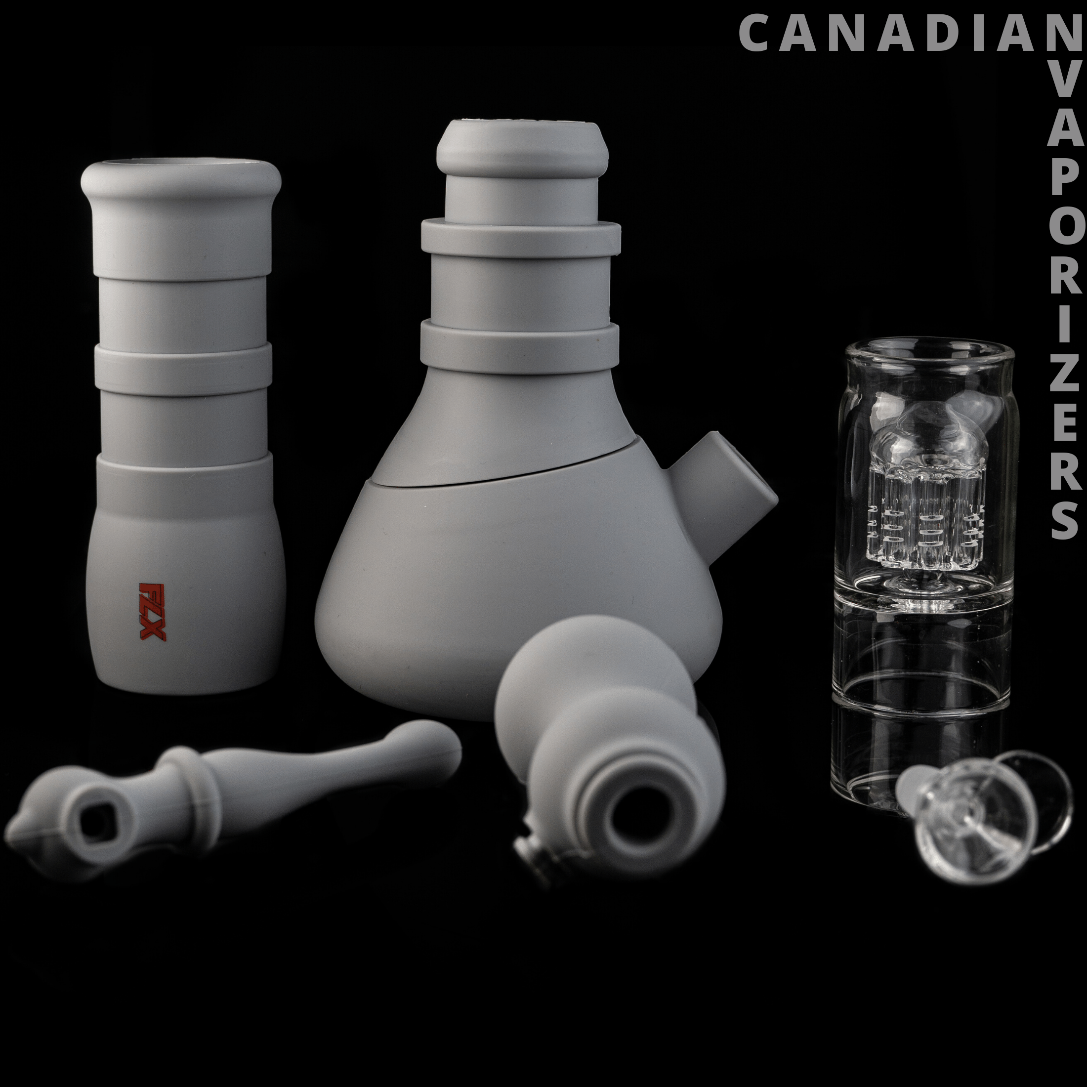 Grey | FLX Silicone Invertor Bong - Canadian Vaporizers