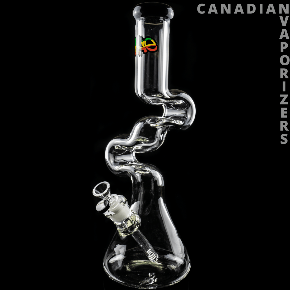 iRie | 7mm Thick 16&quot; Loop-D-Loop Beaker Tube - Canadian Vaporizers