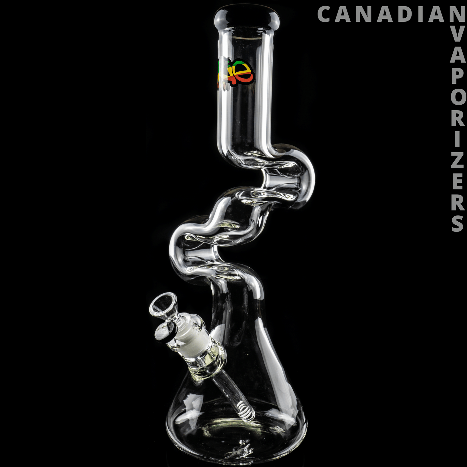 iRie | 7mm Thick 16&quot; Loop-D-Loop Beaker Tube - Canadian Vaporizers