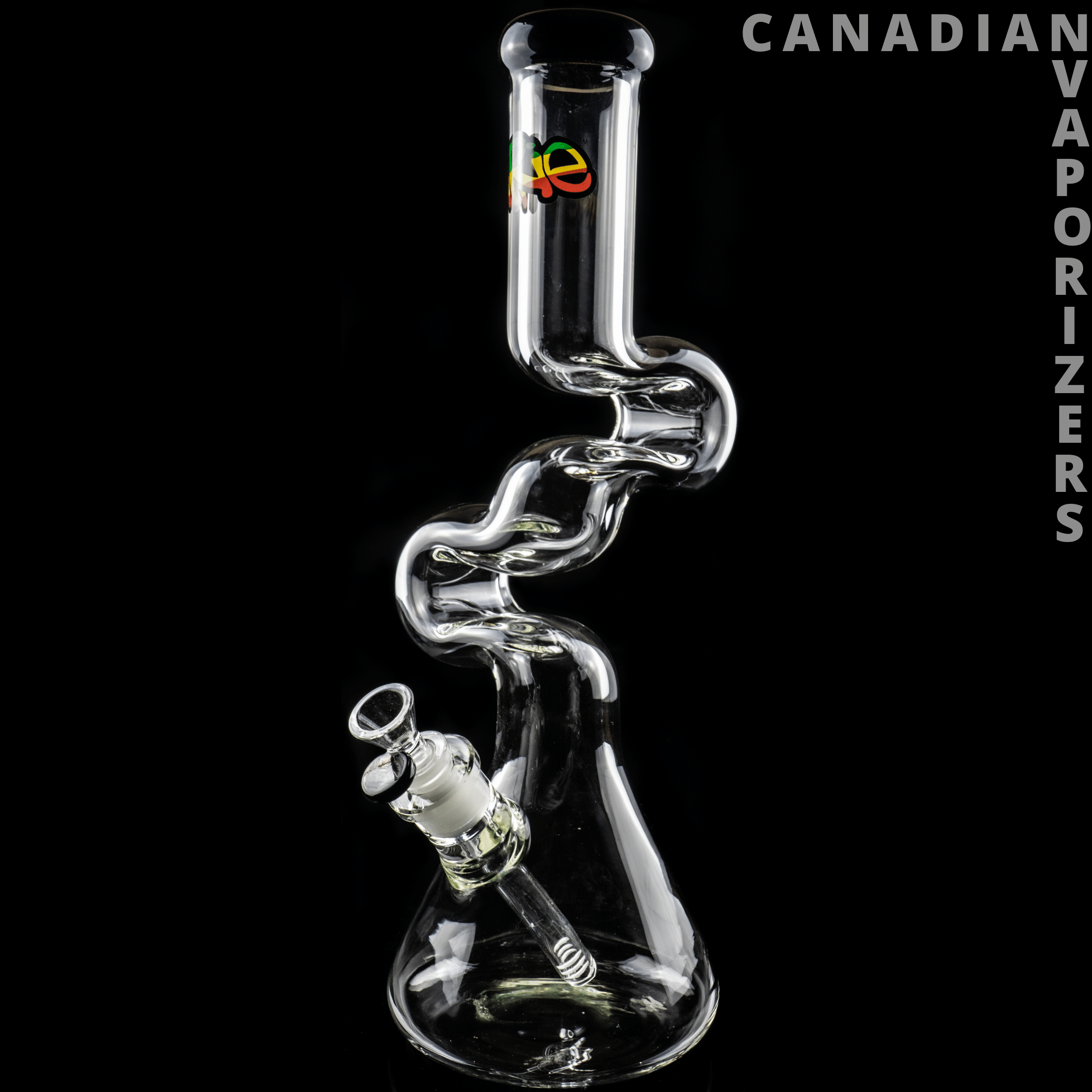 iRie | 7mm Thick 16&quot; Loop-D-Loop Beaker Tube - Canadian Vaporizers