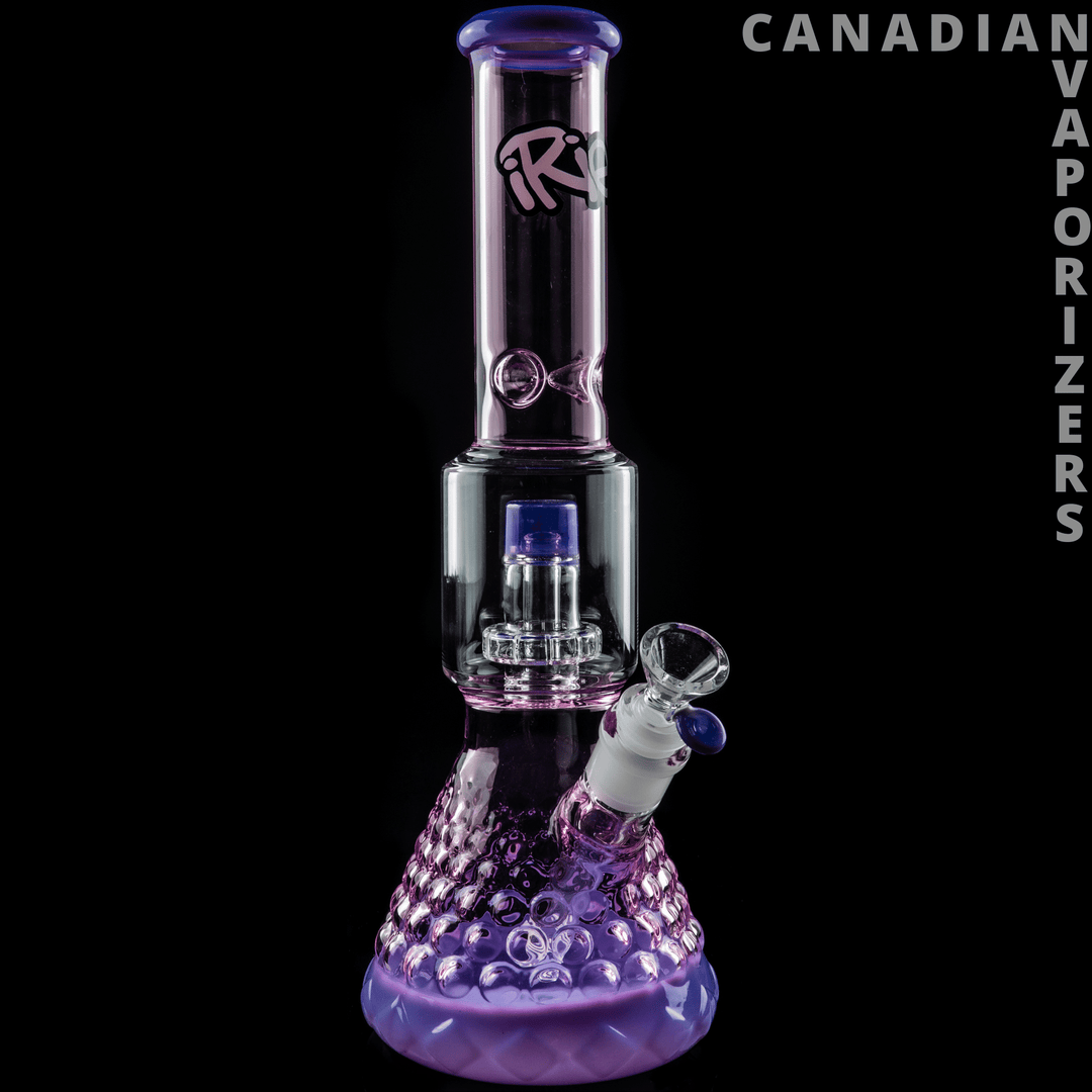 iRie | Pink 13.5" Dual Chamber Beaker Tube - Canadian Vaporizers