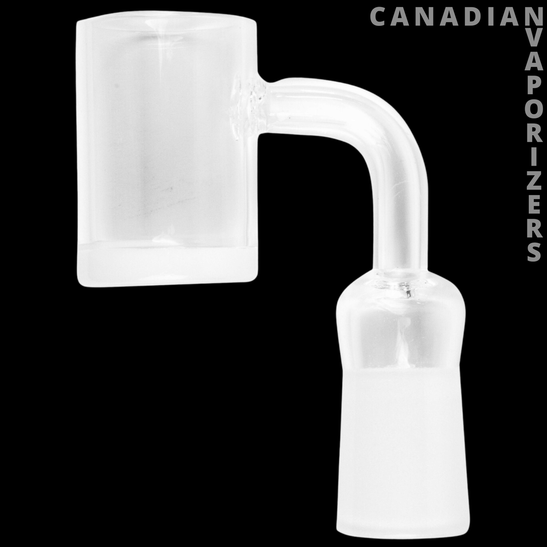 iRie Quartz 14mm Female 90 Degree Opaque Bottom Banger - Canadian Vaporizers