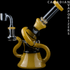 Jade Yellow | Red Eye Glass 7" Macrophonic Concentrate Recycler with 2 Hole Injection Perc & Quartz Banger - Canadian Vaporizers