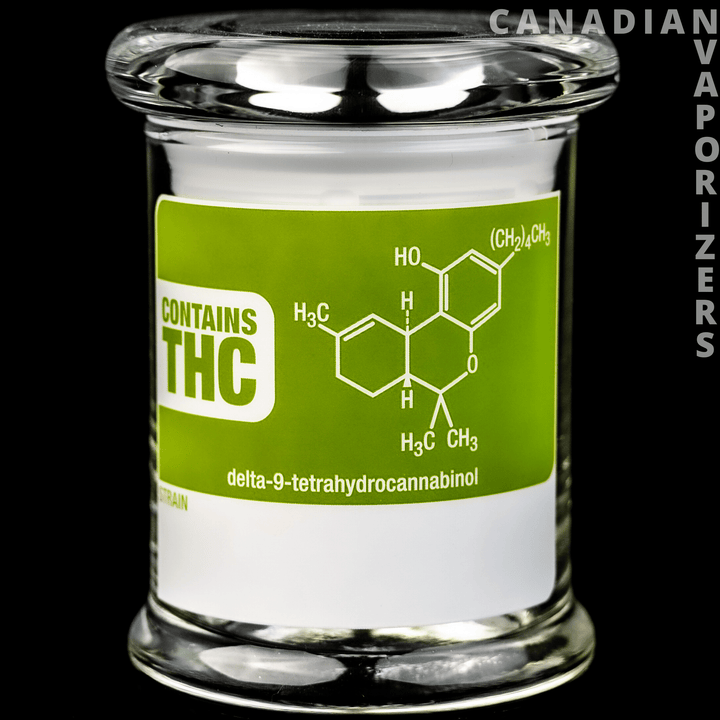 Large Pop-Top Jar THC - Canadian Vaporizers