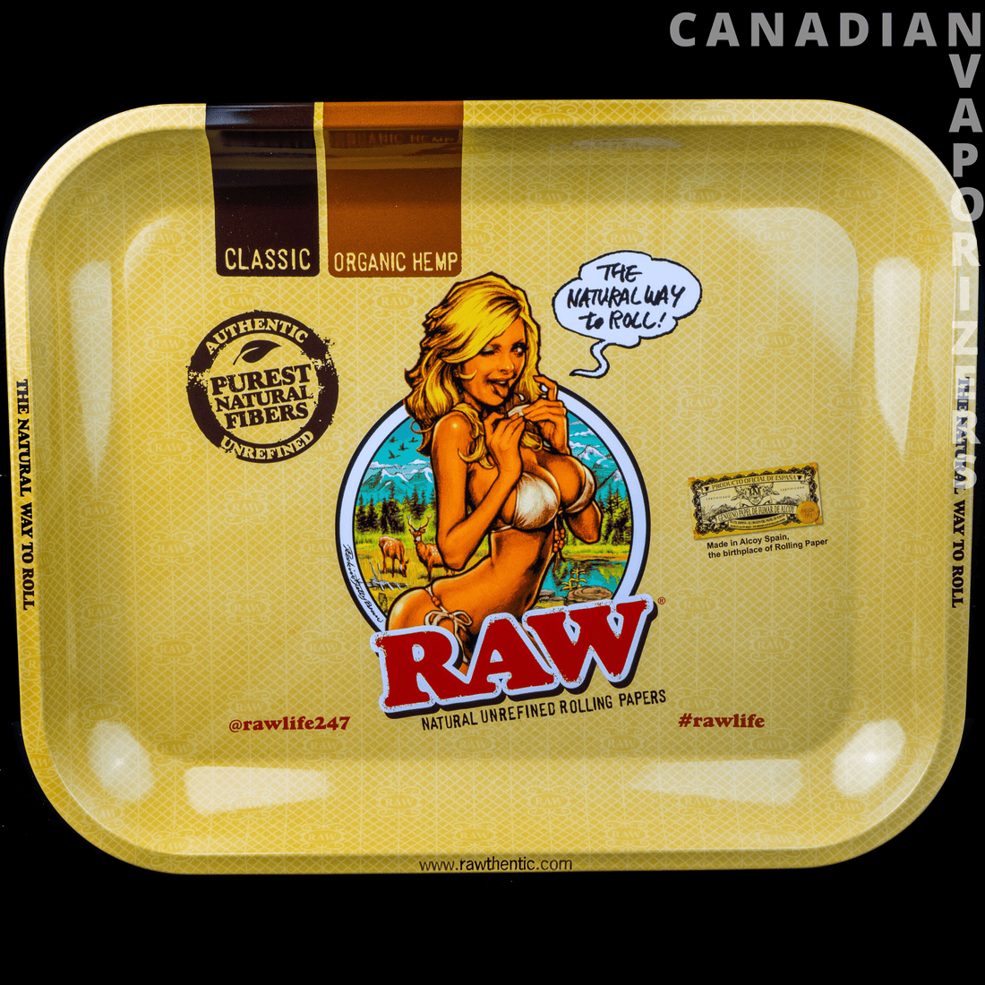Large Raw Bikini Girl Tray - Canadian Vaporizers