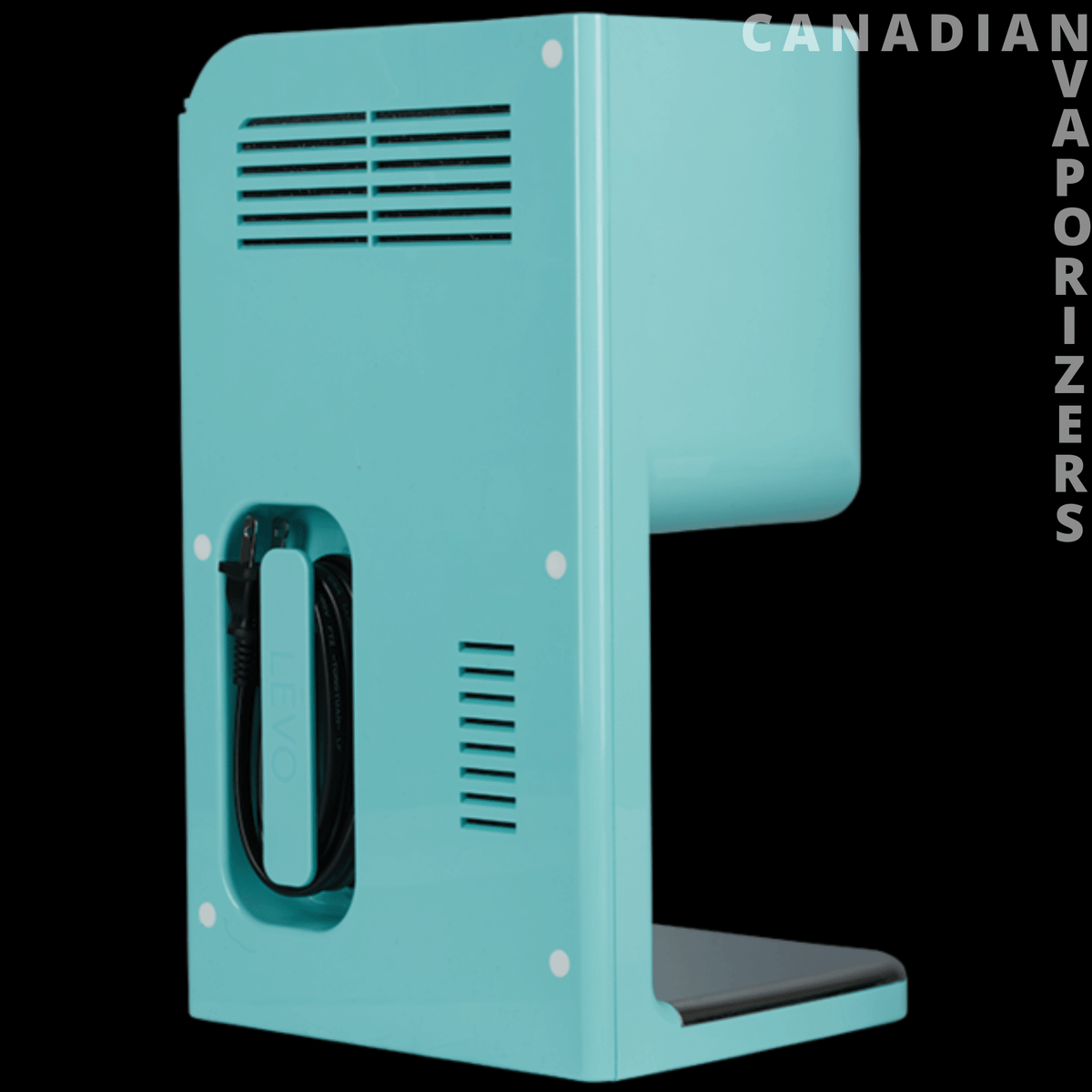 Levo 2 Oil Infuser - Robin blue Levo 2 oil infuser with a vented upright housing and dark glass viewing window.