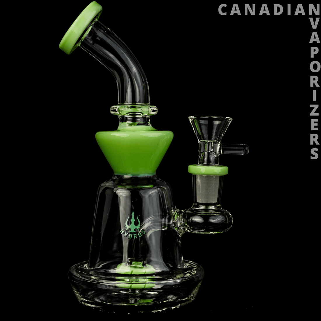 Lime Green | Hydros Hourglass Bubbler - Canadian Vaporizers