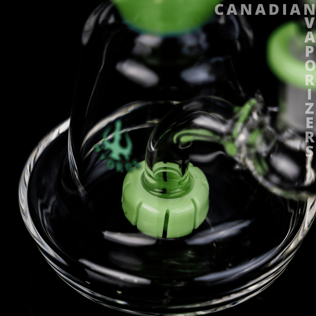 Lime Green | Hydros Hourglass Bubbler - Canadian Vaporizers