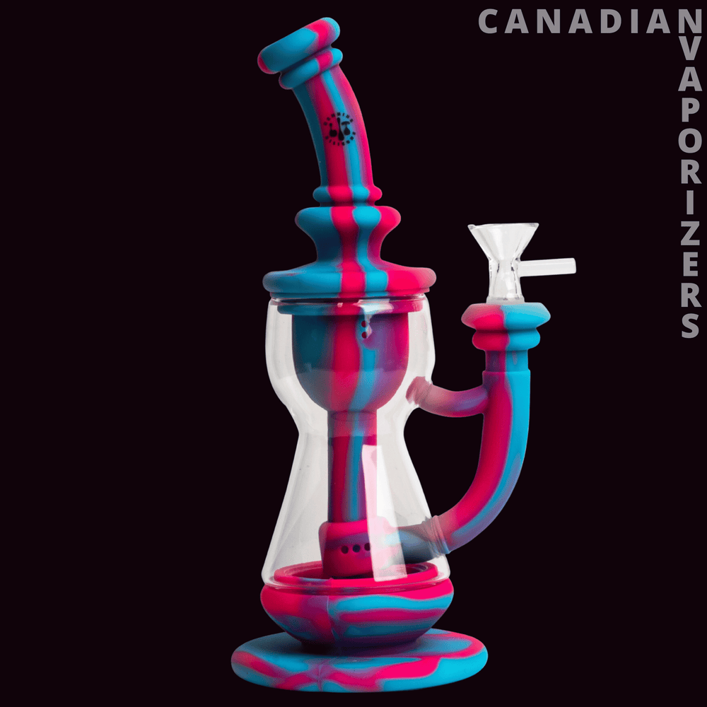 Lit Silicone 10" Glass Chamber Incycler - Canadian Vaporizers