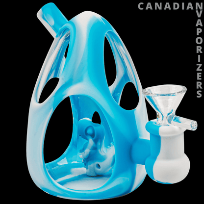 Lit Silicone 4.5&quot; Dinosaur Egg Bubbler - Canadian Vaporizers