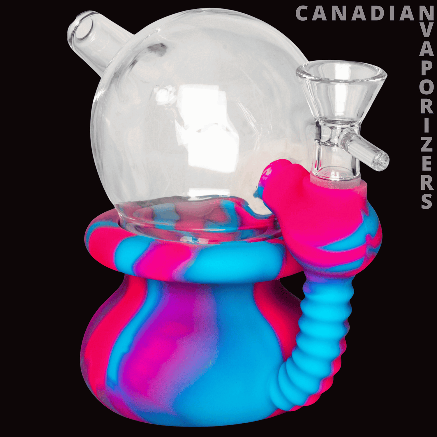 Lit Silicone 5" Gumball Bubbler - Canadian Vaporizers