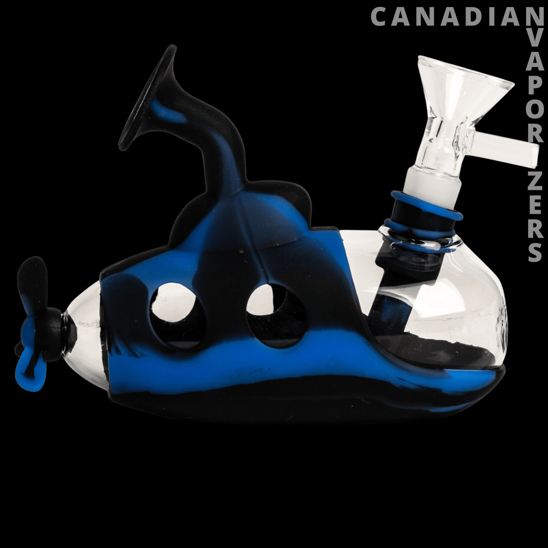 Lit Silicone 5&quot; Submarine Bubbler - Canadian Vaporizers