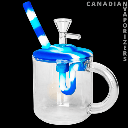 Lit Silicone 5.5&quot; Coffee Mug Bubbler - Canadian Vaporizers