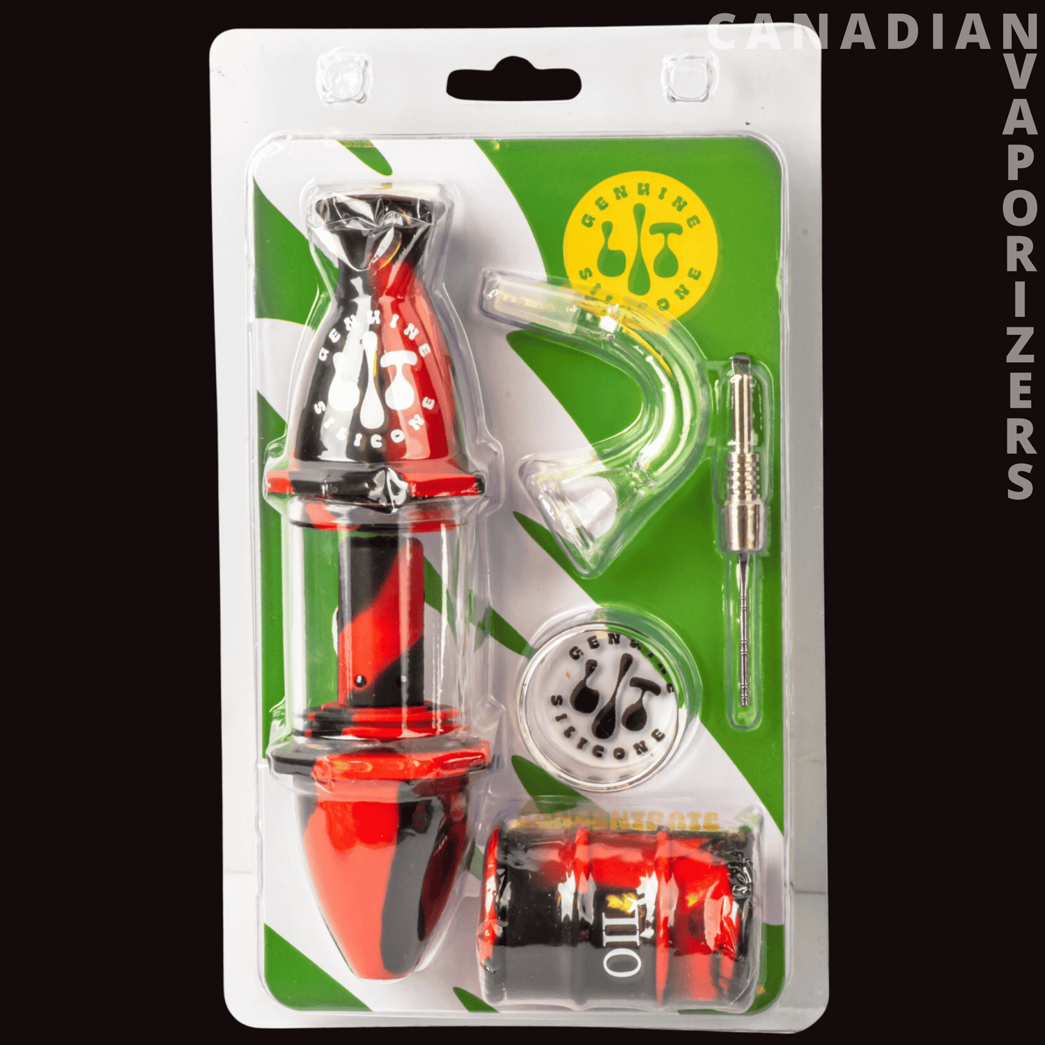 Lit Silicone 7&quot; Concentrate Collector - Canadian Vaporizers