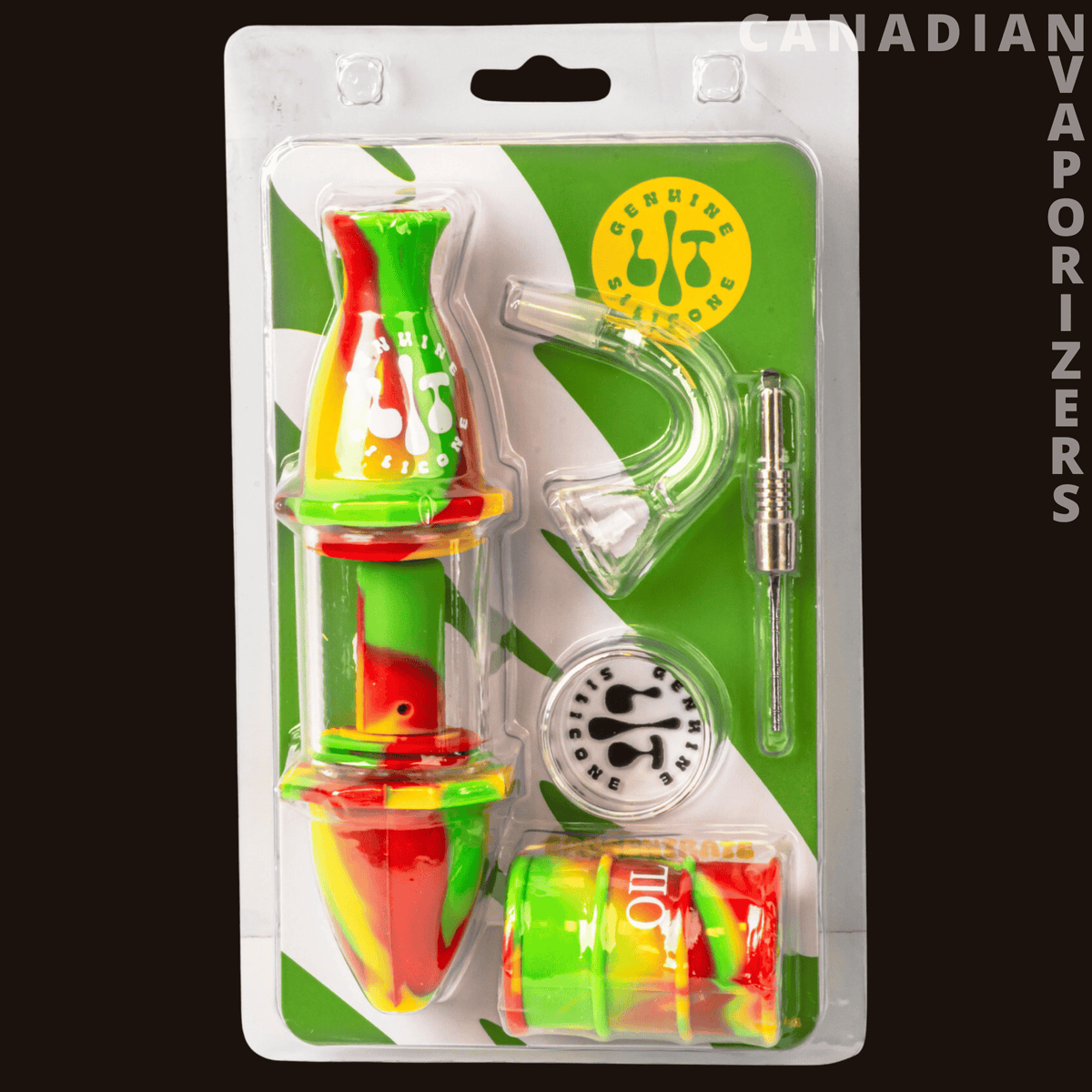 Lit Silicone 7" Concentrate Collector - Canadian Vaporizers
