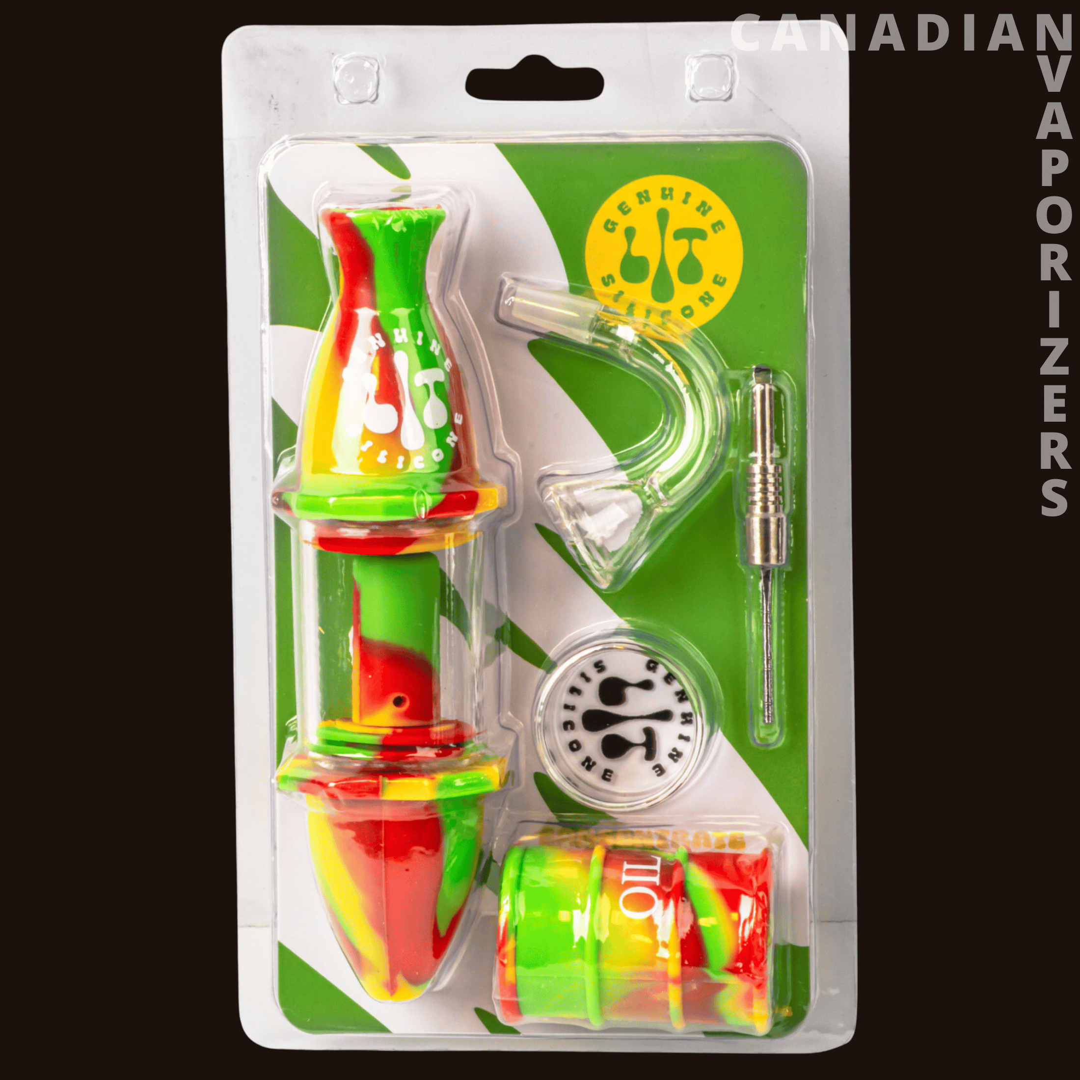 Lit Silicone 7&quot; Concentrate Collector - Canadian Vaporizers