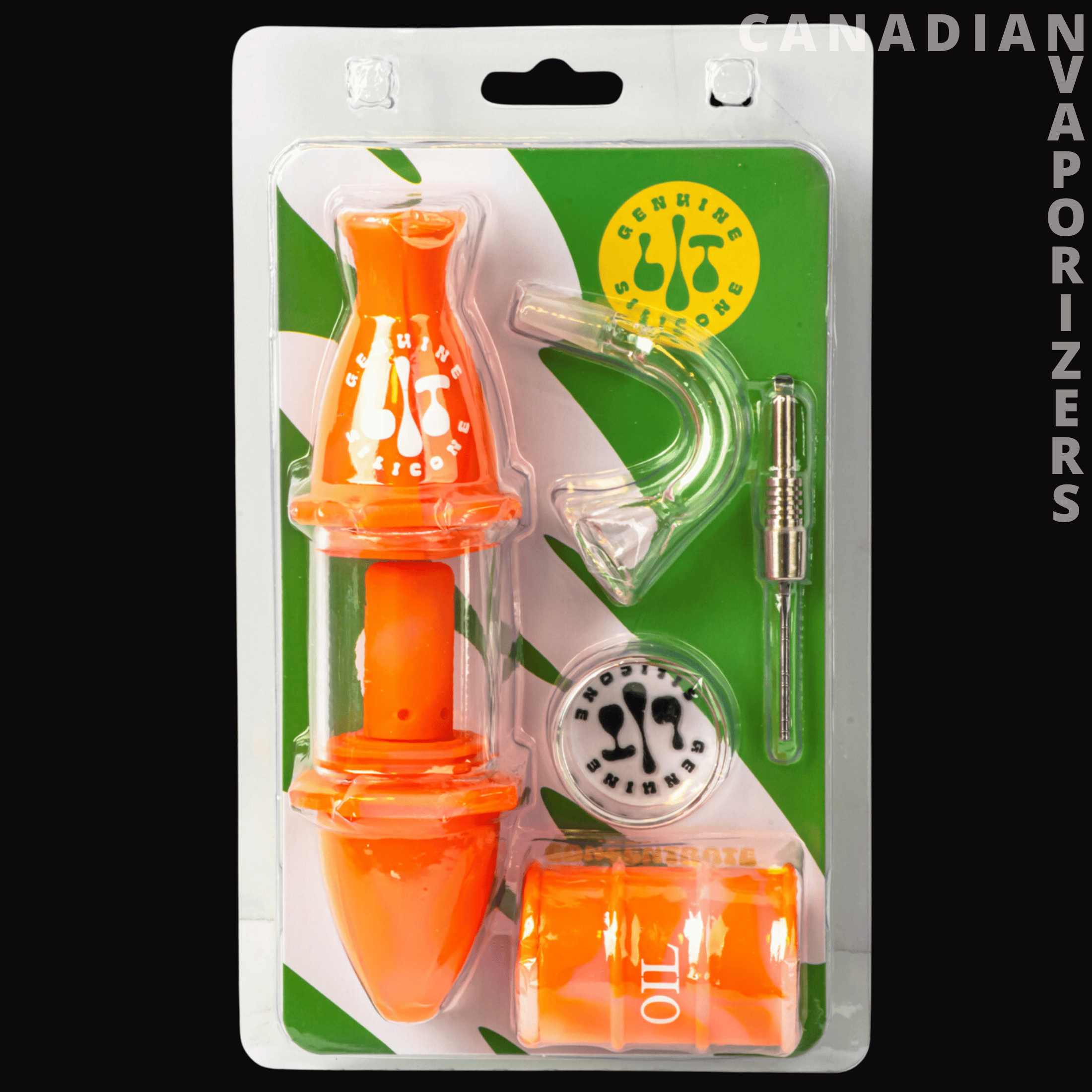 Lit Silicone 7&quot; Concentrate Collector - Canadian Vaporizers