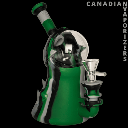 Lit Silicone 7" Cyclops Bubbler - Canadian Vaporizers