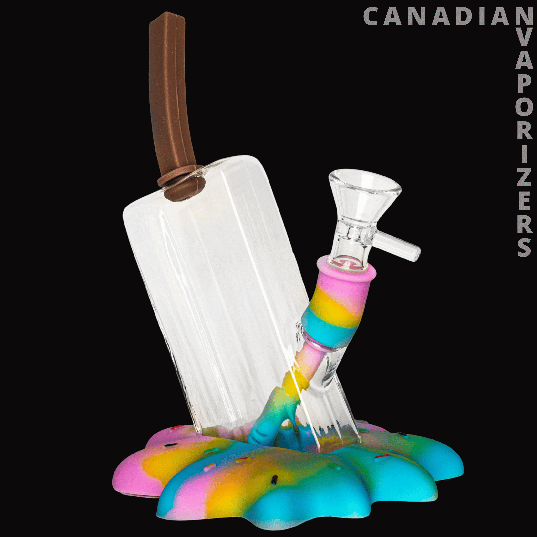 Lit Silicone 7&quot; Popsicle Bubbler - Canadian Vaporizers