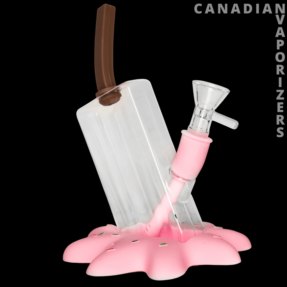 Lit Silicone 7" Popsicle Bubbler - Canadian Vaporizers