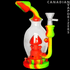 Lit Silicone 8" Mushroom Bubbler - Canadian Vaporizers