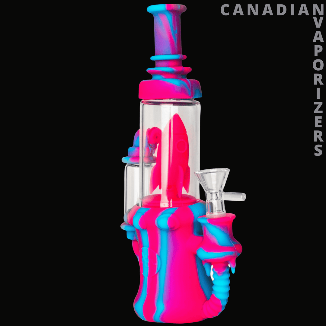Lit Silicone 9" Blast Off Bubbler - Canadian Vaporizers