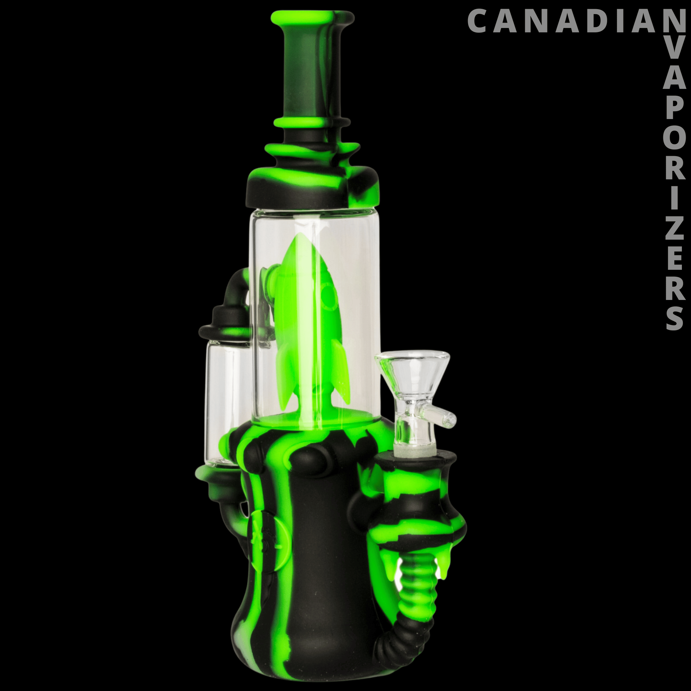 Lit Silicone 9&quot; Blast Off Bubbler - Canadian Vaporizers