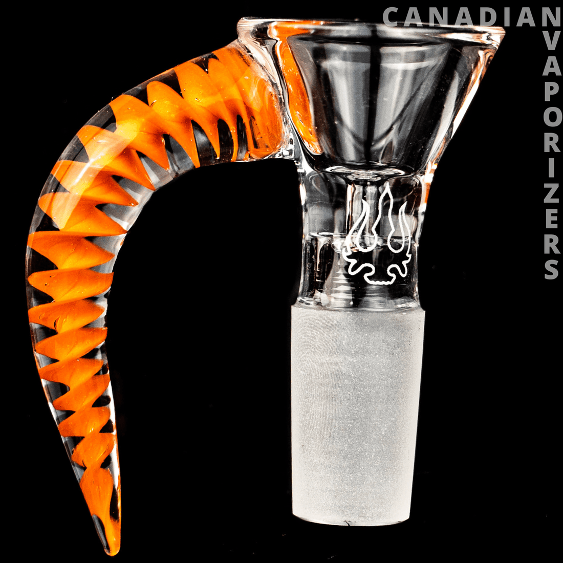Orange | 14MM Hydros Horn Bowl - Canadian Vaporizers